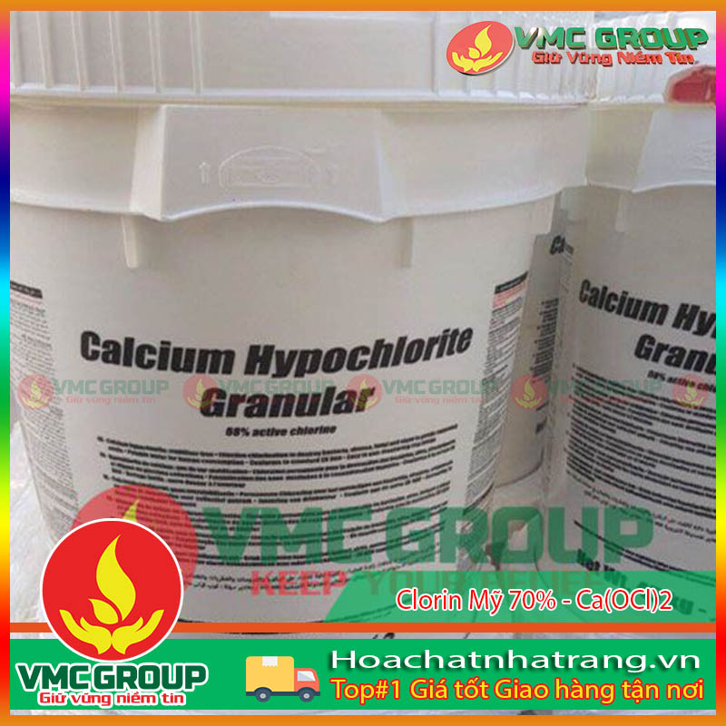 Clorin Mỹ 70% - Ca(OCl)2 - Calcium Hypochloride Granular HCNT