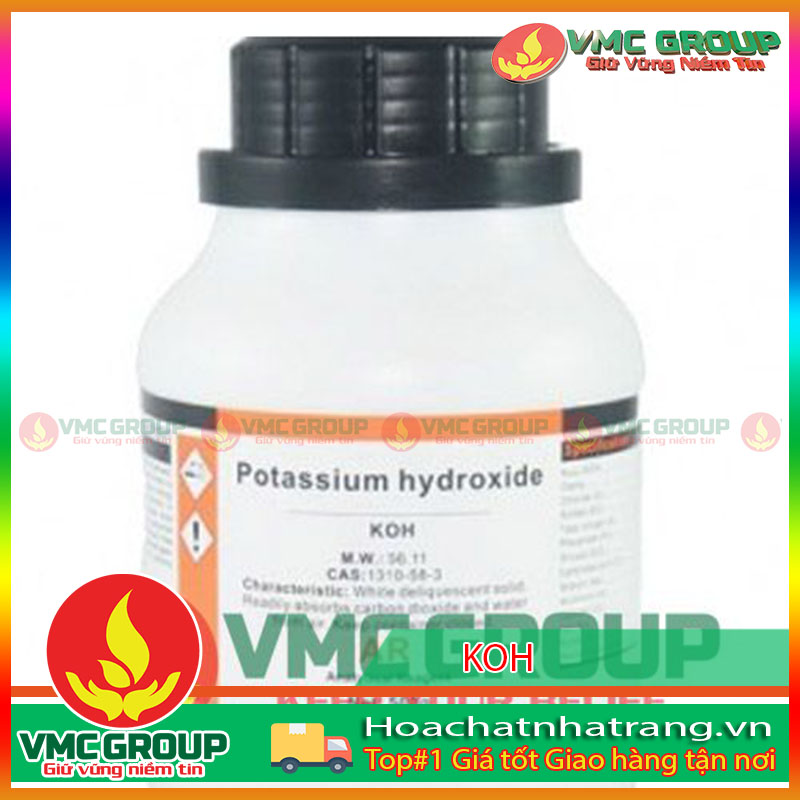 KOH 90% Potassium Hydroxide Lọ 500g TQ