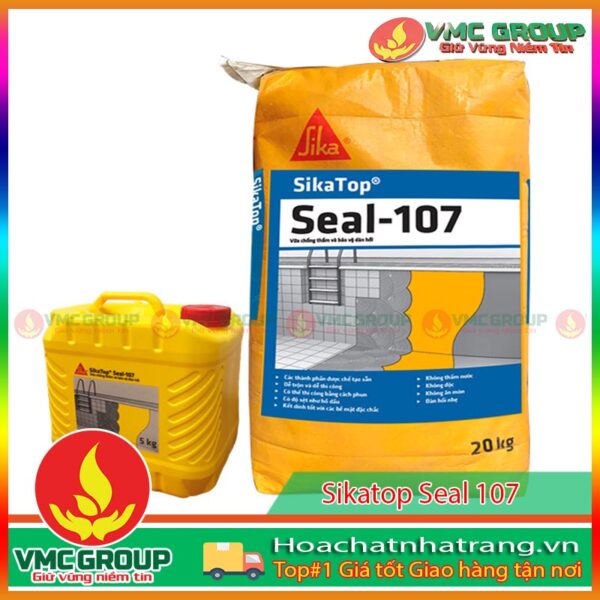 Sikatop Seal 107 gồm 1 can 5 lít , bao bột 20 kg